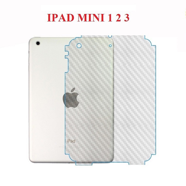 Miếng dán vân Carbon mặt lưng cho Ipad Mini 1/2/3