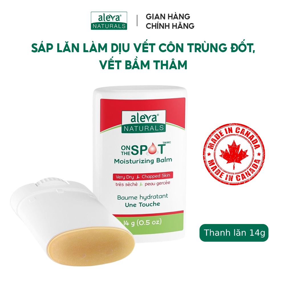 Sáp lăn làm dịu vết côn trùng đốt, vết bầm thâm, giảm ngứa hiệu quả Aleva Naturals (14g)