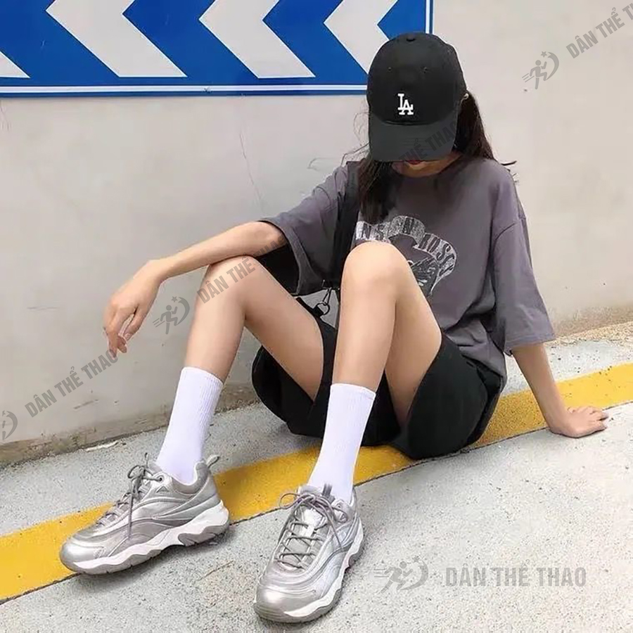 Tất vớ nam nữ màu trơn chất liệu vải Cotton co giãn bốn chiều phong cách hiện đại