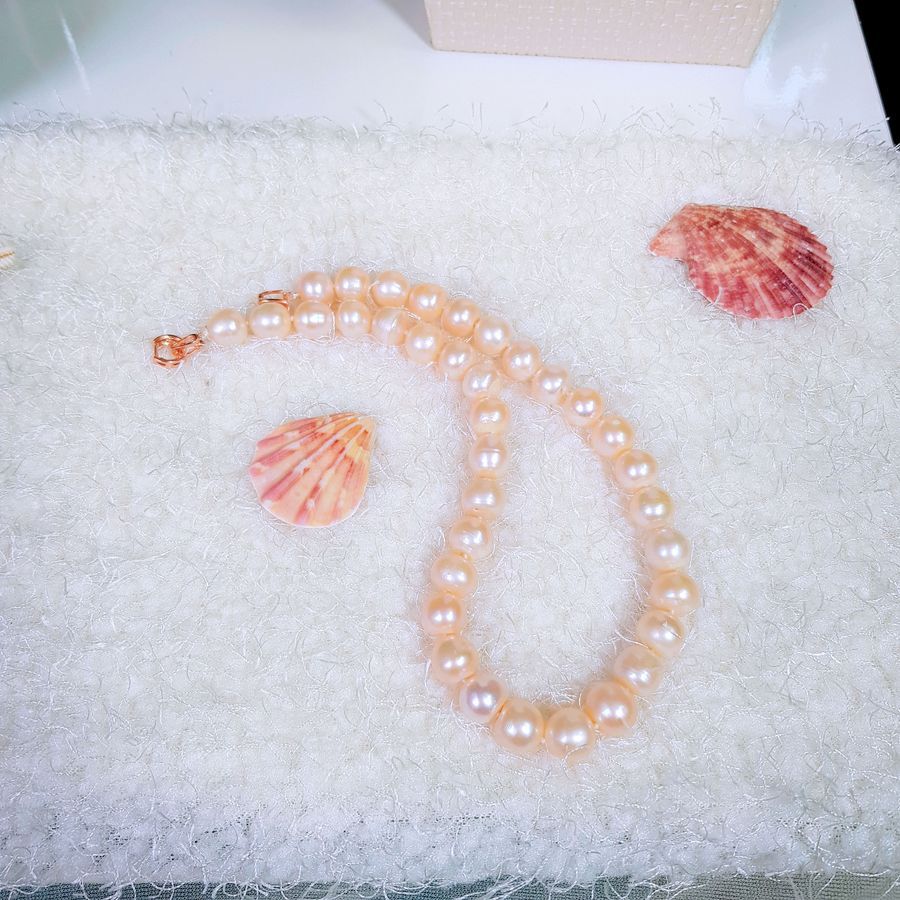 Vòng Cổ Ngọc Trai Nước Ngọt Thiên Nhiên Cao Cấp - Chuỗi Đơn Phú Quý - Trang Sức Cô Tấm - GINA PEARL (12ly) - CTJ0712