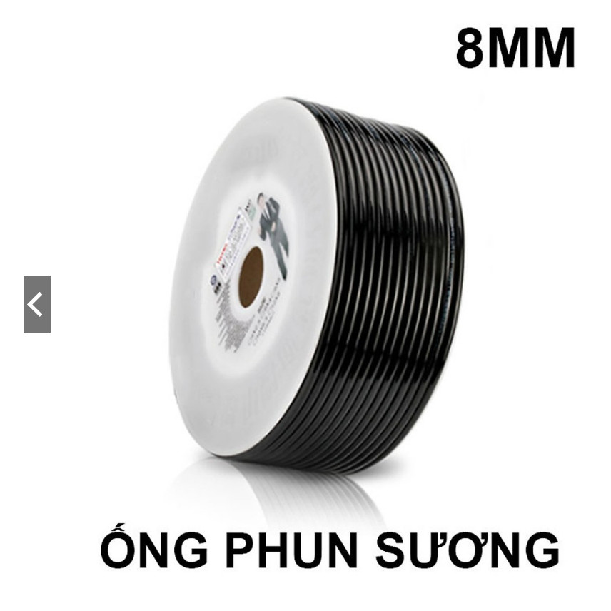 Cuộn dây phun sương màu đen 80m ống phi  8mm chất lương cao, tưới lan, tưới cây,làm mát