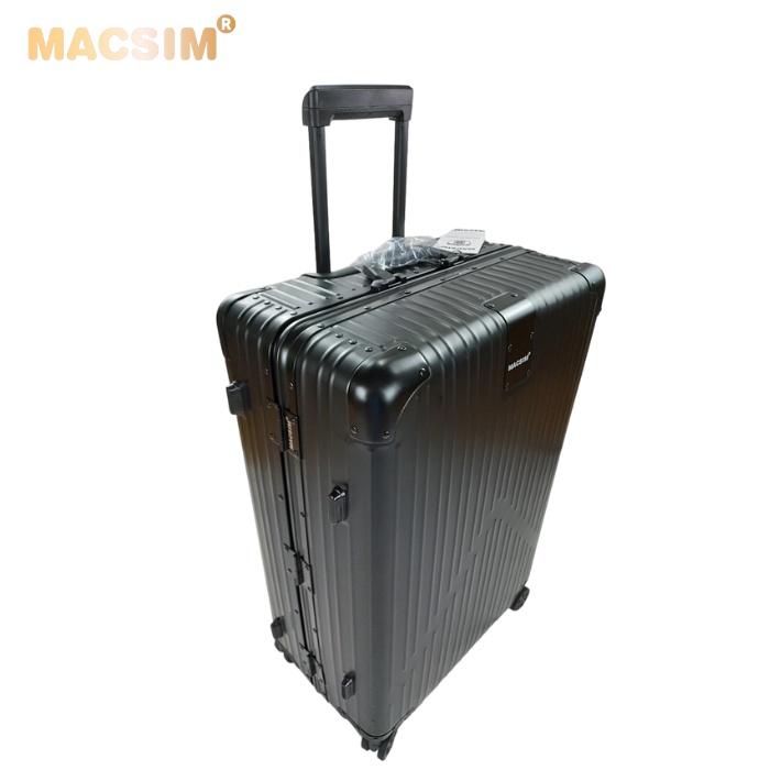 Vali hợp kim nhôm nguyên khối MS1104 Macsim cao cấp màu đen cỡ 29 inches