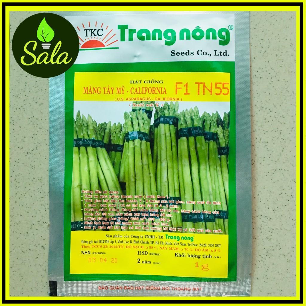 HẠT GIỐNG MĂNG TÂY XANH TRANG NÔNG Califonia F1 TN55 CHUẨN GIỐNG F1 - GÓI 1GR - Light Grey