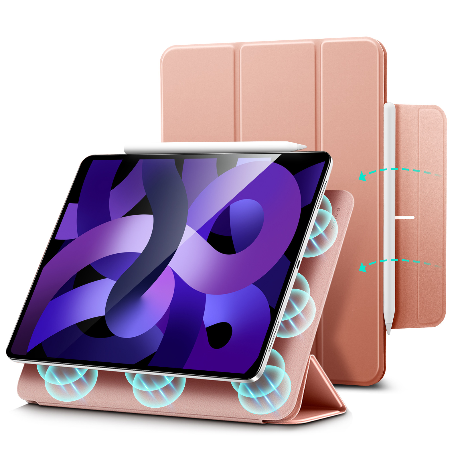 Bao Da Dành Cho iPad Air 5/ Air 4 ESR Rebound Magnetic Slim Case - Hàng Chính Hãng