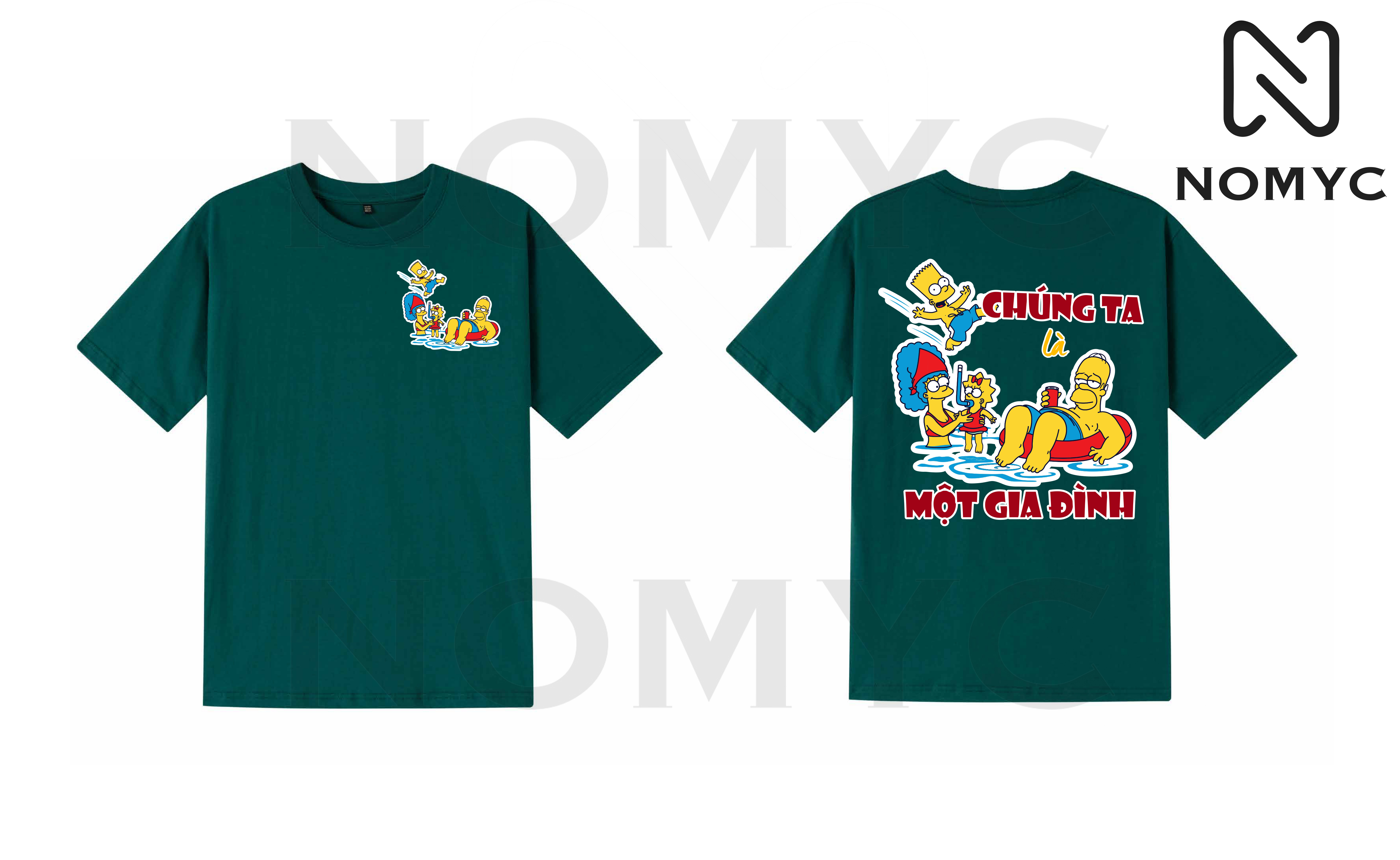 Áo Gia Đình Local Brand NOMYC Mẫu GĐ2 Chất Liệu Áo Cotton Thoáng Mát Thiết Kế Trẻ Trung Năng Động Nhiều Họa Tiết Đáng Yêu