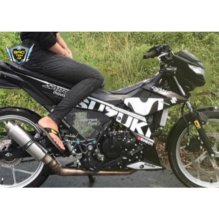 Tem rời dán xe satria fi movistar