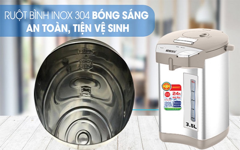 Bình Thủy Điện Lorente LT-5035 750W dung tích 3.5L Bình giữ nhiệt chế độ tự động ngắt, đun an toàn, ruột inox- Hàng Chính Hãng