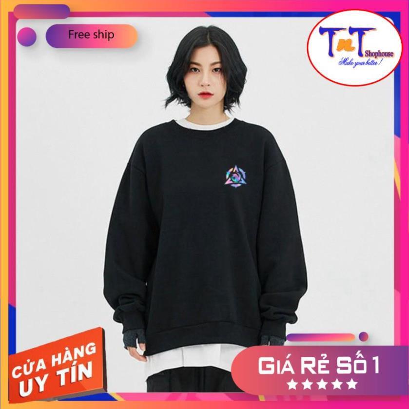 AS88 Áo Sweater Unisex ️/Áo nỉ Ulzzang phản quang unisex dài tay nam nữ - Kỳ Lân Bango