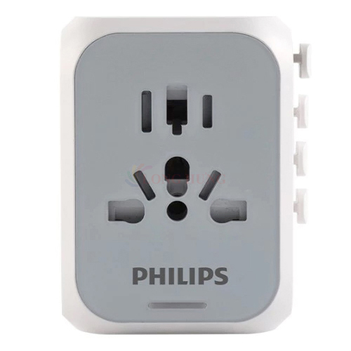 Ổ cắm điện Philips Travel Extension Socket 2USB 1Type-C PD20W SPN3351 - Hàng chính hãng