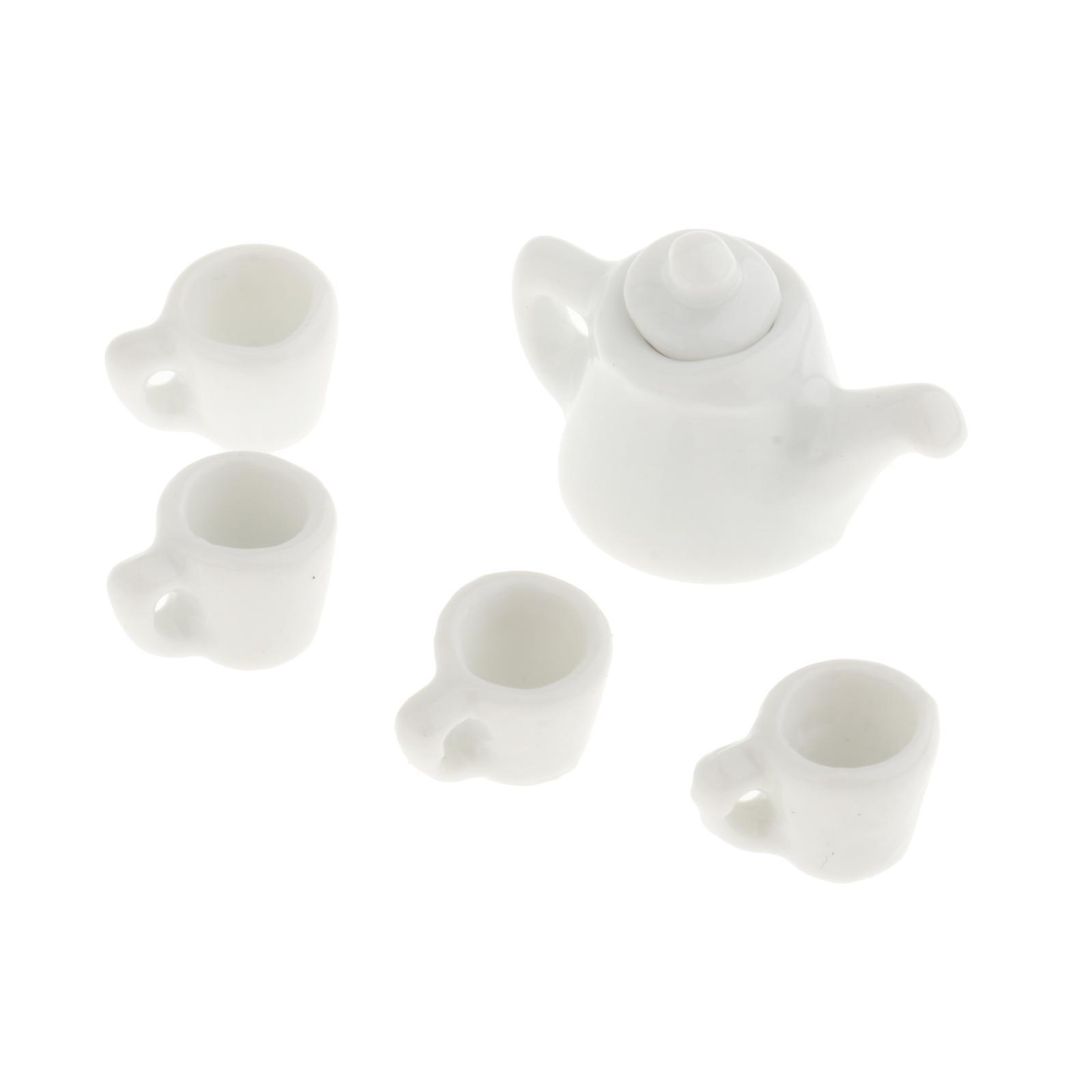 Dollhouse Miniature Tea Set Mini Furniture Toys for Mini Kitchen Photo Props