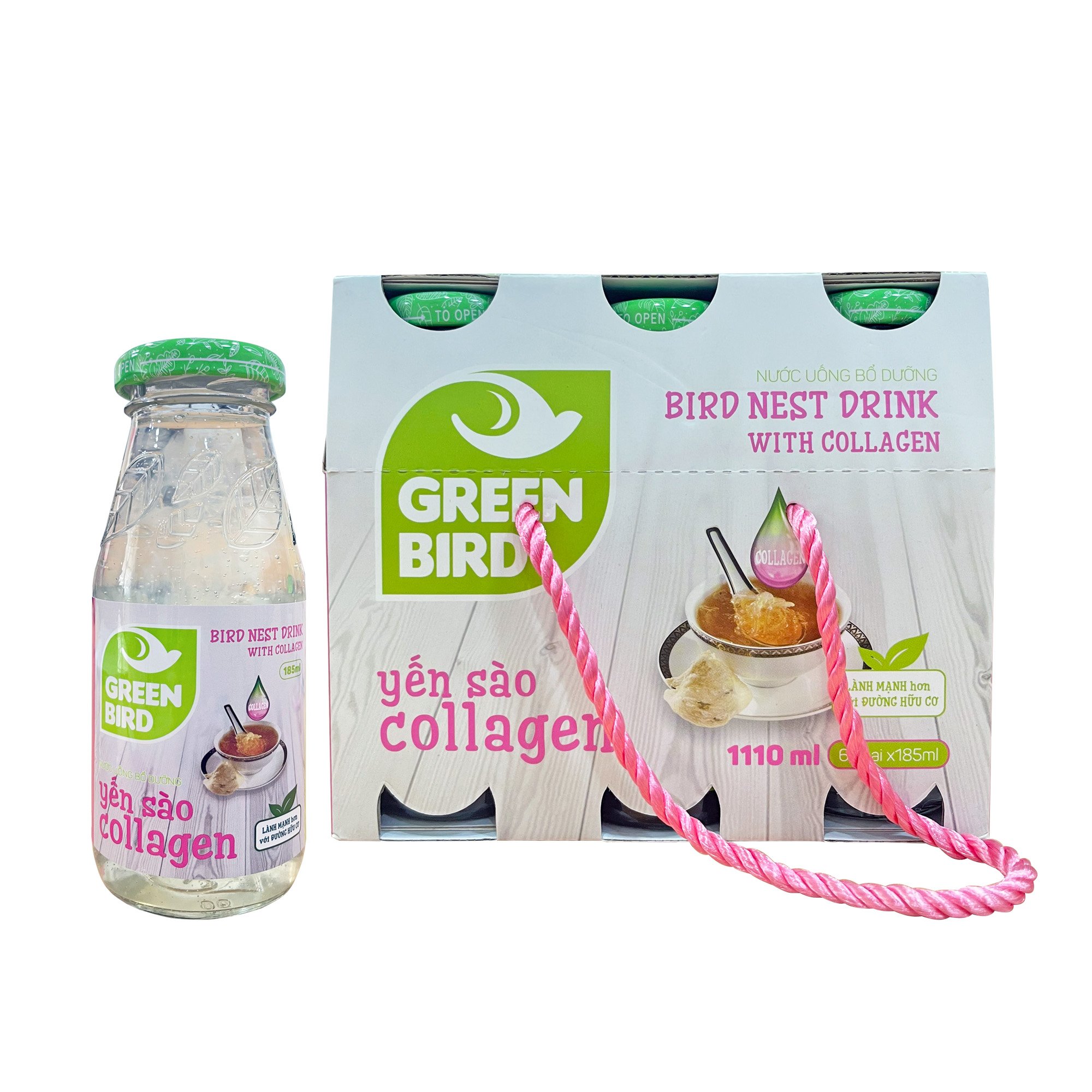 Lốc Green Bird - Nước Uống Bổ Dưỡng Yến Sào và Collagen -