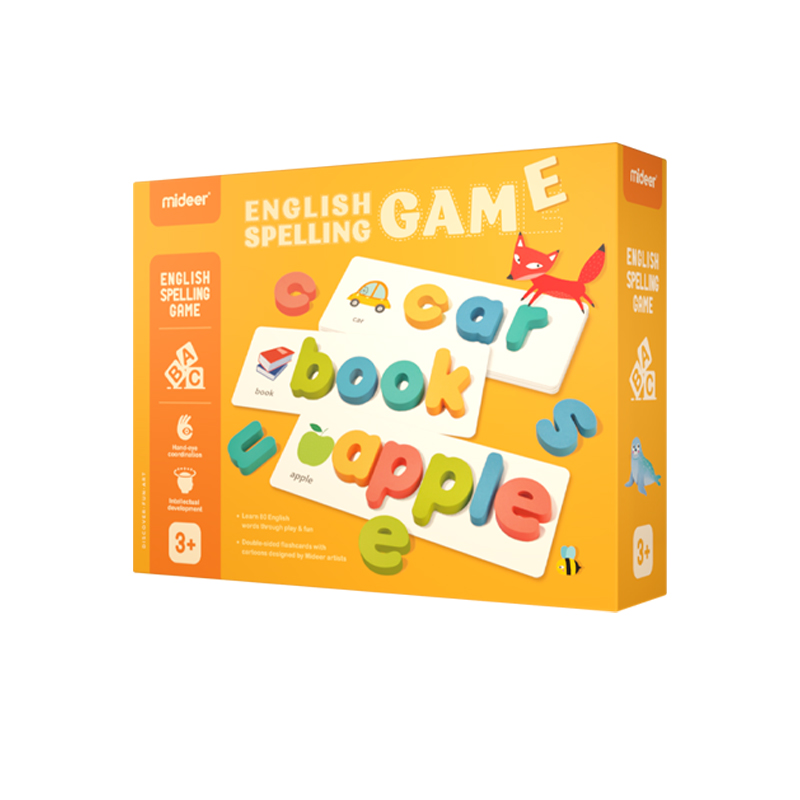 Mideer English Spelling Game - đồ chơi giáo dục sớm ghép chữ học Phonics tiếng Anh Montessori dành cho trẻ 3 4 5 tuổi