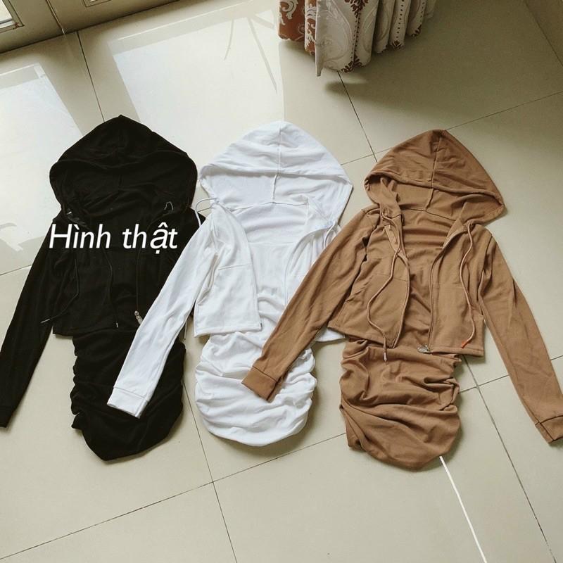 Set đâm nhún và áo khaoc nón chất thun borip T5U/B