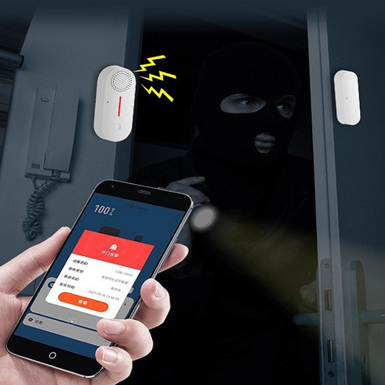 WiFi Door Window Sensor Contact Sensor for Office Business Burglar