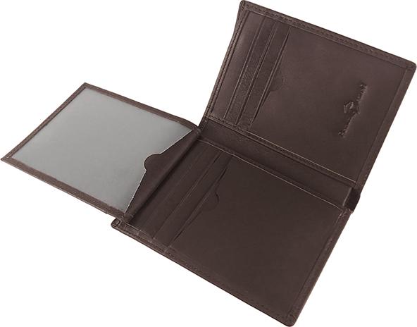 Ví Đứng Da Nam Cao Cấp AT Leather 059 (12 x 10.5 cm) - Nâu