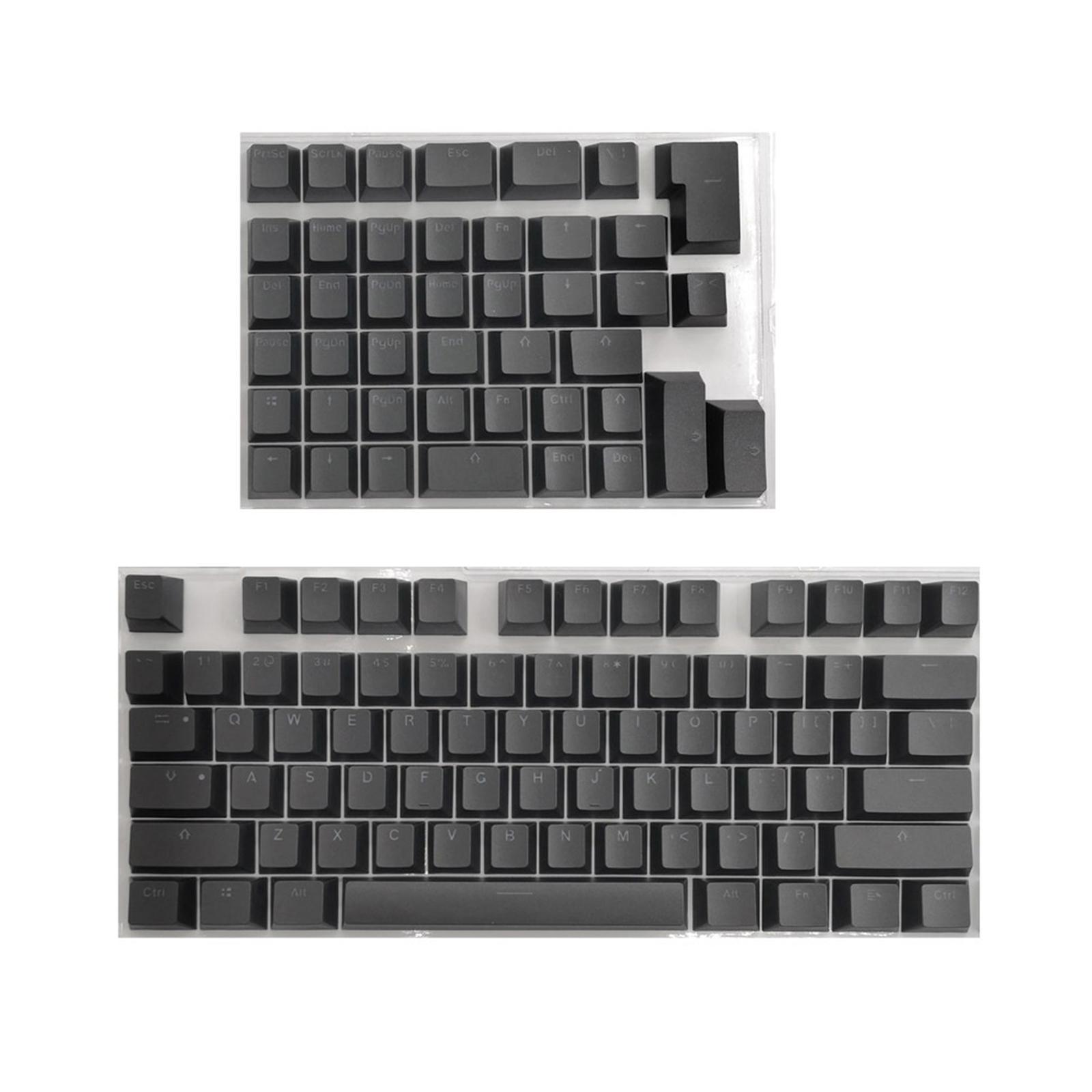 PBT Keycaps Anti- Mini for 61 64 68 71 82 84 Layout Keyboard Black