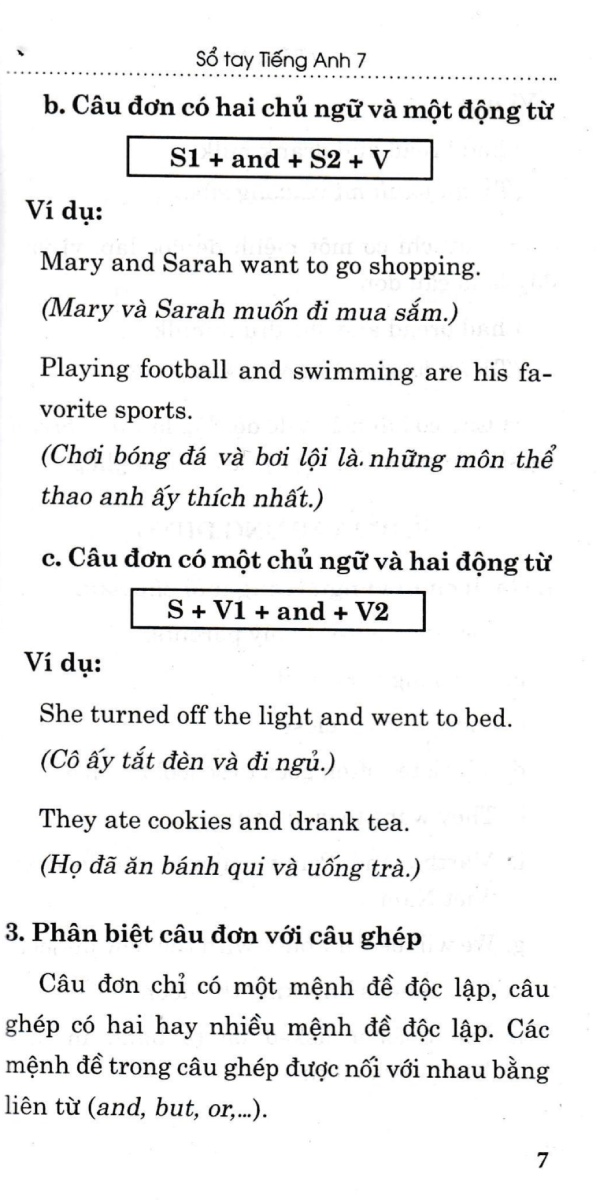 Sổ Tay Tiếng Anh Lớp 7 _HA