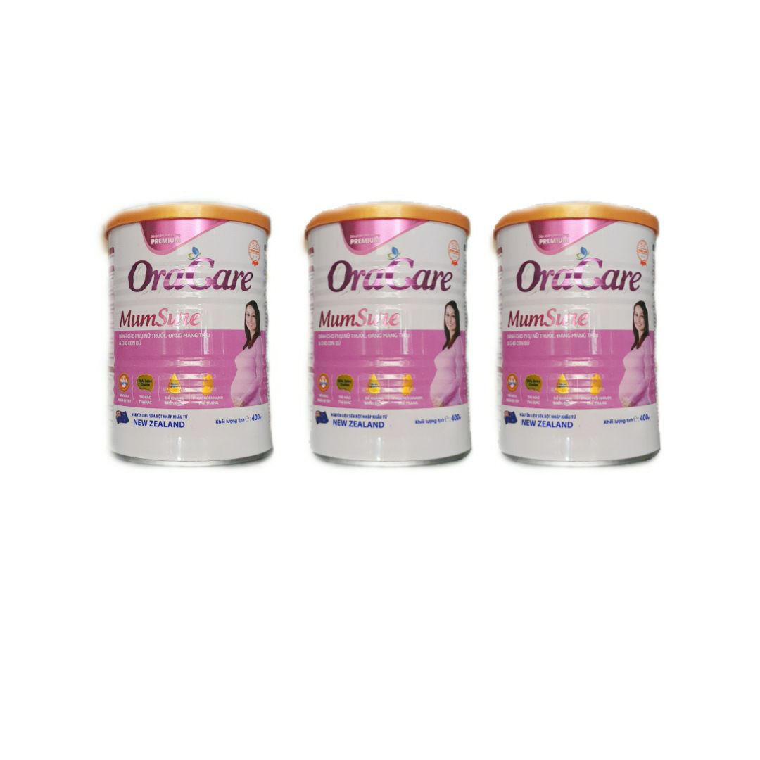 Hình ảnh Combo 3 lon Sữa OraCare Mum Sure 400g - Dành cho phụ nữ trước, đang mang thai & cho con bú