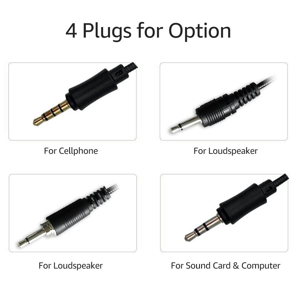 Micrô mini có đầu cắm 3.5mm để ghi âm / phát trực tiếp tương thích với loa