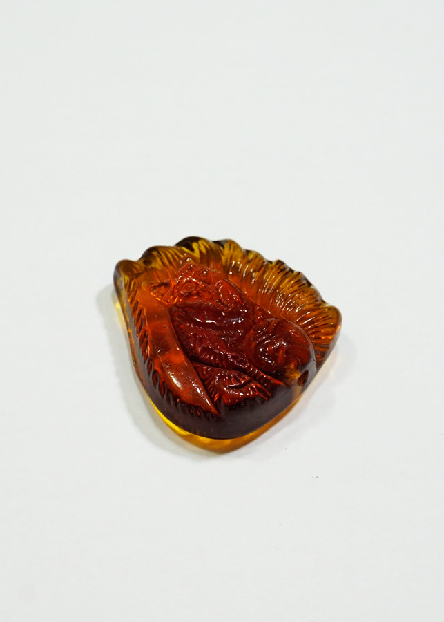 Mặt dây Hồ Ly 9 đuôi đá Topaz đỏ Tình Duyên - mạng Hỏa