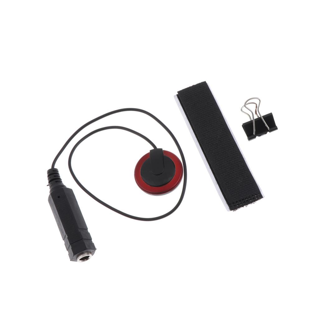 1/4'' Acoustic Guitar Pickup Piezo Transducer with Clamp  Accessories
