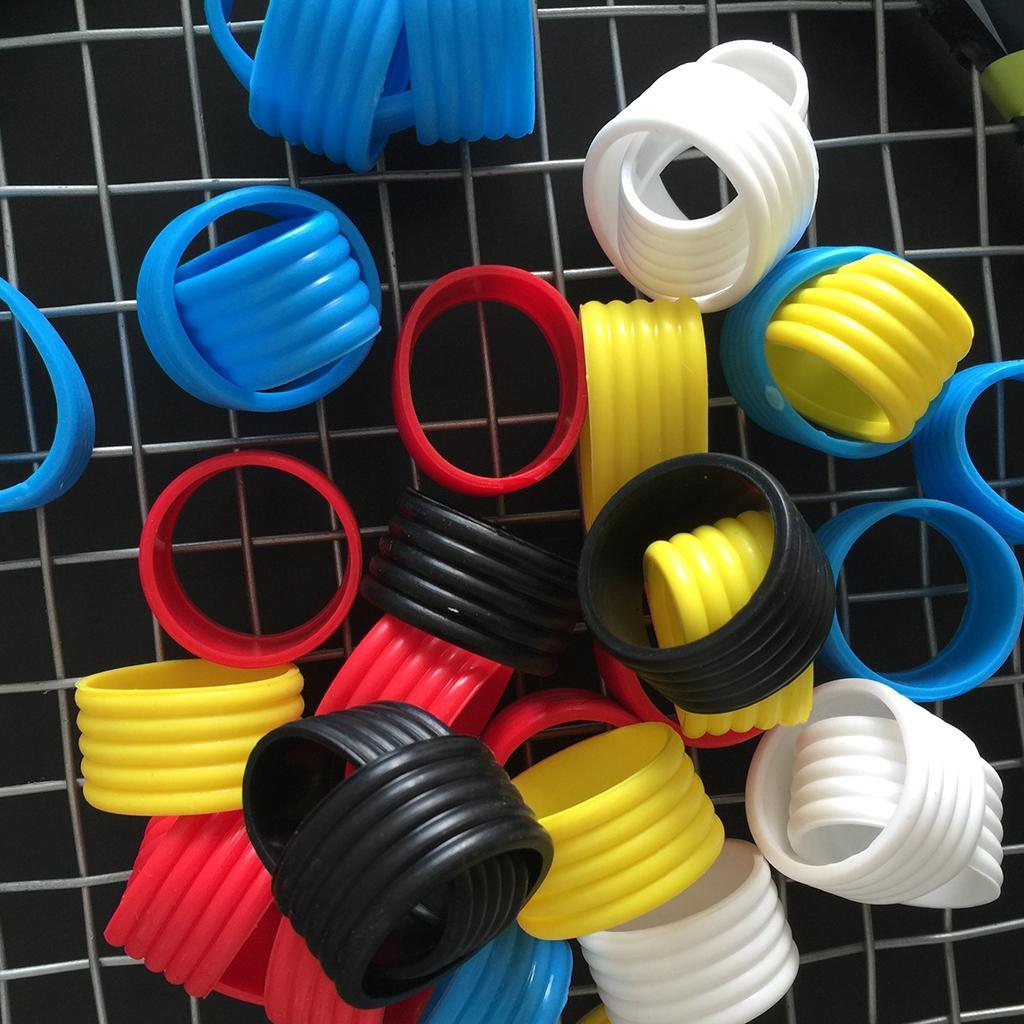 3- 2pcs Silicone Tennis Racket Grip Racquet Handle Loop