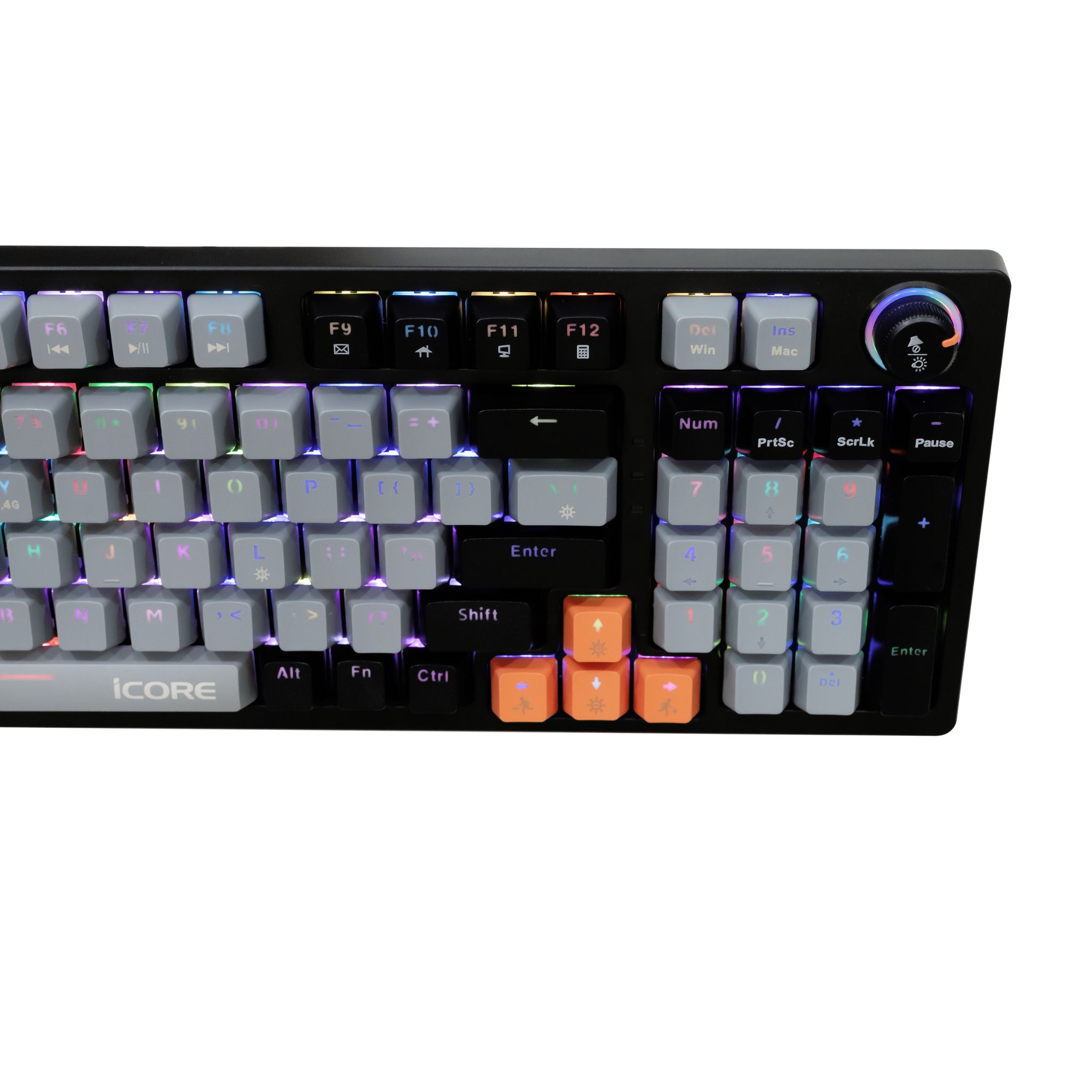 Bàn Phím Cơ Không Dây iCore G981 - 3 Trong 1 - Kết Nối 5 Thiết Bị, Đèn RGB, Giá Rẻ - Hàng chính hãng