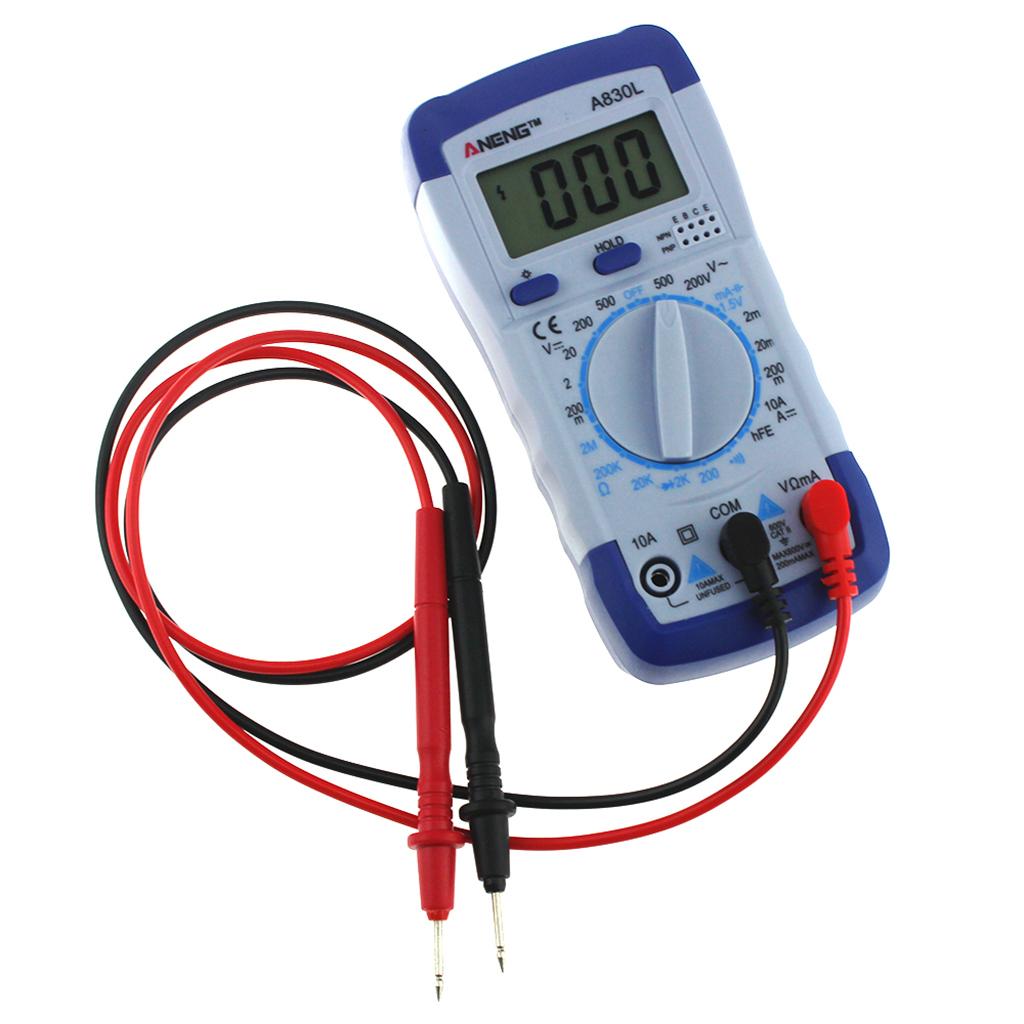 Digital Multimeter Voltmeter Ammeter Ohmmeter AC DC Tester Meter Handheld