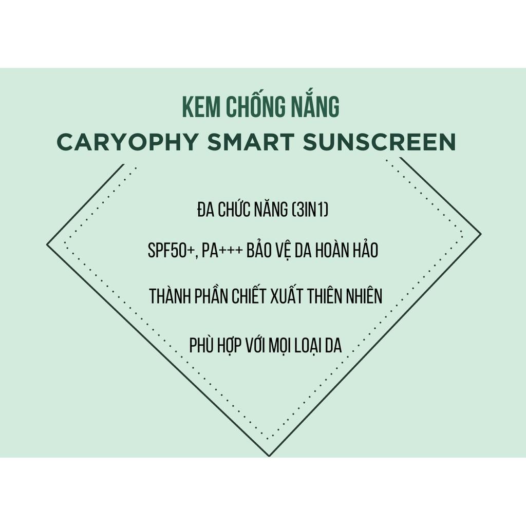 Kem Chống Nắng Nâng Tone Ngừa Mụn Caryophy Smart Sunscreen SPF 50 Tone Up 50ml