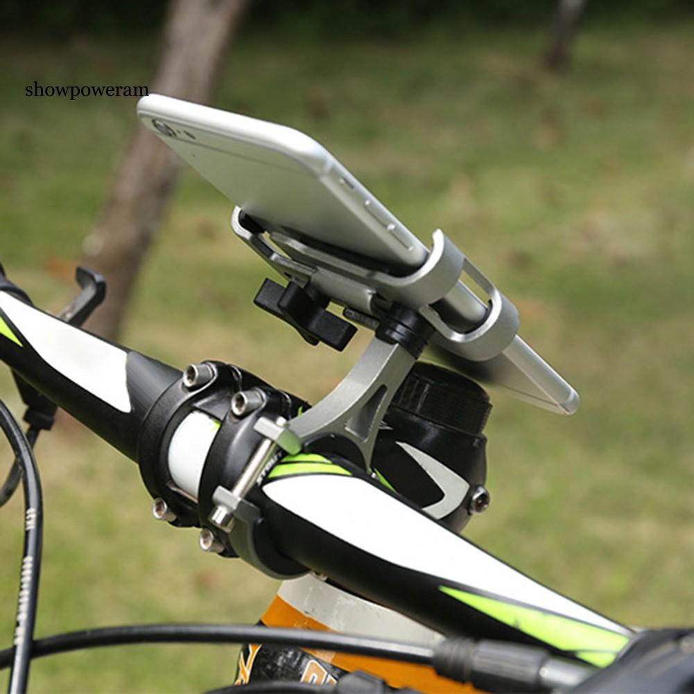 Giá đỡ điện thoại hợp kim nhôm gắn tay cầm xe đạp xoay 360 độ tiện dụng