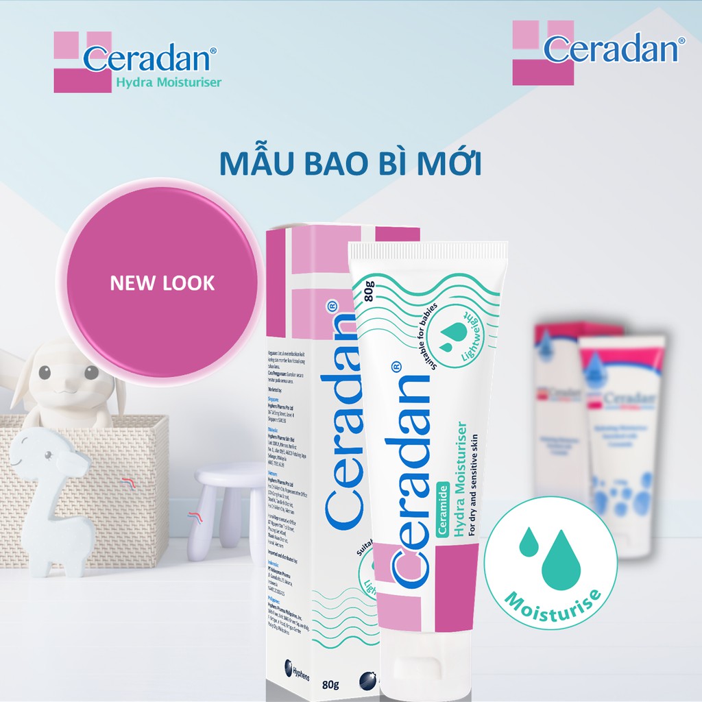 Ceradan cream 30g-  liệu pháp cho Da chàm, viêm da cơ địa