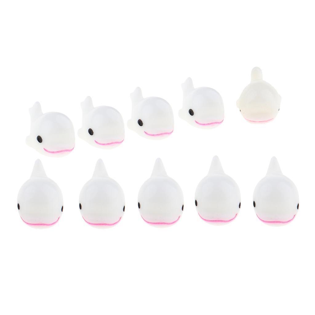 10 Pcs Aquarium Micro Landscape Decoration Fish Tank Ornament Dolphin