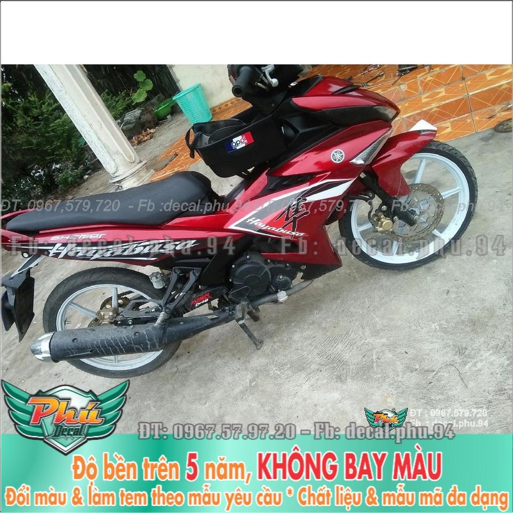 Tem Rời Exciter 150 Hayabusa đỏ đen