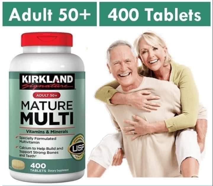 Vitamin tổng hợp cho người từ 50 tuổi Mature Multi Vitamins & Minerals Kirkland tăng sức đề kháng, hỗ trợ xương, răng và cơ bắp khỏe  - OZ Slim Store
