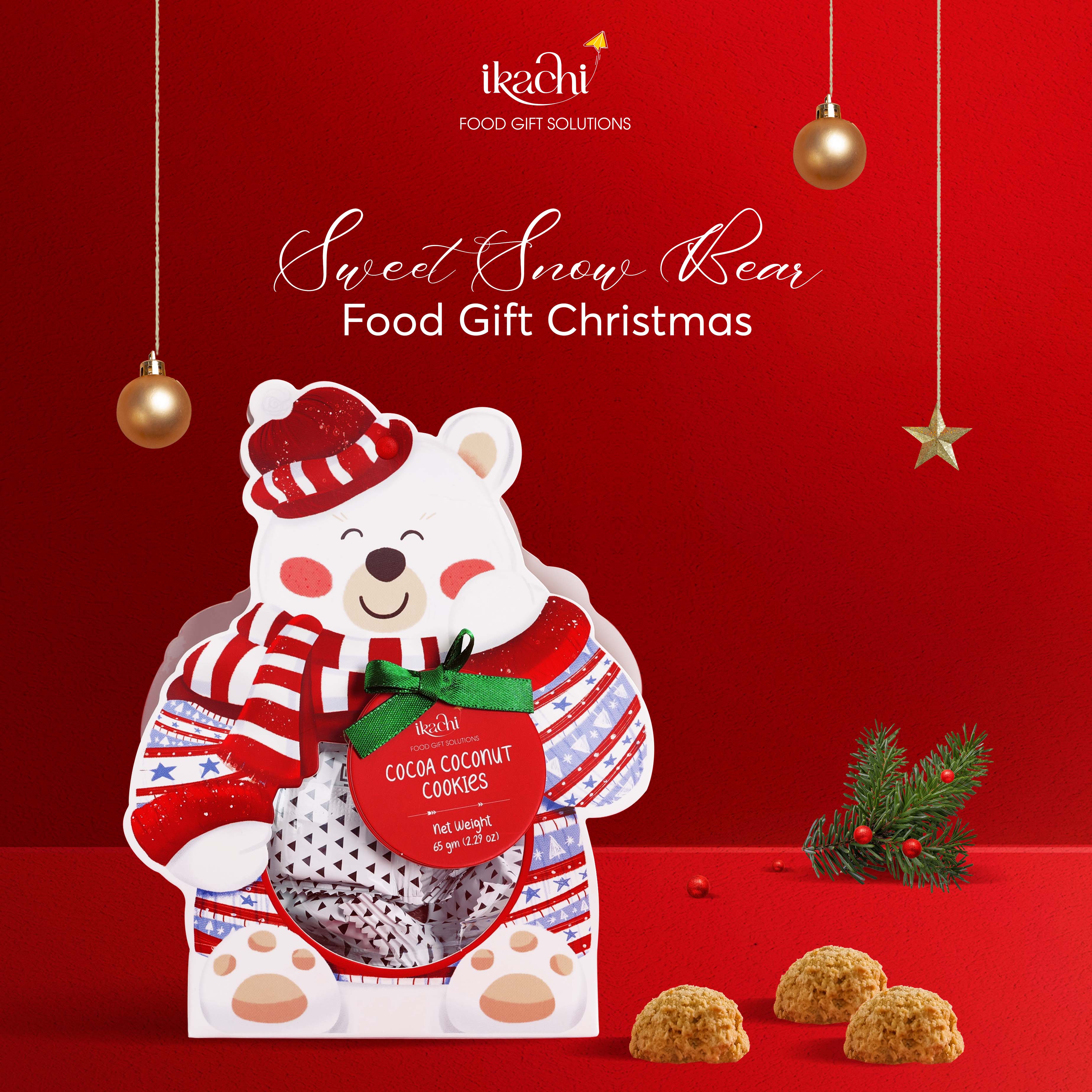 Hộp Quà Giáng sinh xanh &quot;Sweet Snow Bear - Gấu Tuyết Ngọt Ngào &quot; - Quà tặng Noel ý nghĩa cho gia đình, doanh nghiệp