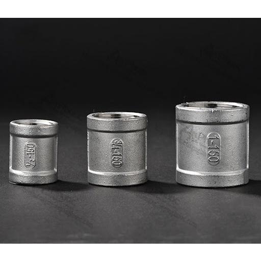 Măng xông ren trong inox 304, nối 2 đầu ren trong inox 304