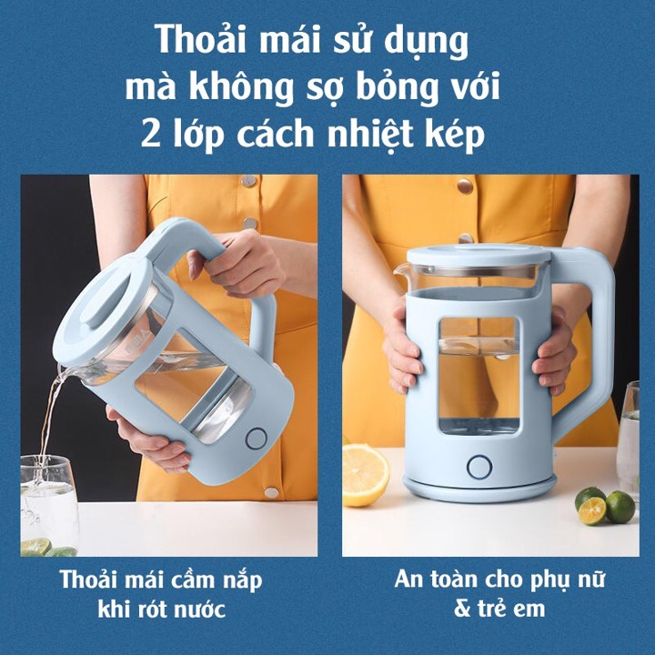 Ấm siêu tốc trong suốt CUCKOO 2,3l - ST13