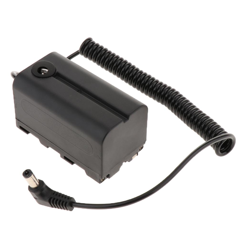 Bộ Ghép Nối Pin Giả Pin NP-F750 / F970 / F550 Cho Máy Quay Phim Đèn LED YONGNUO