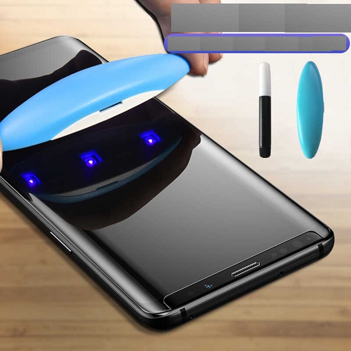 Tấm kính cường lực trong suốt full keo UV dành cho SamSung Galaxy S10 Lite