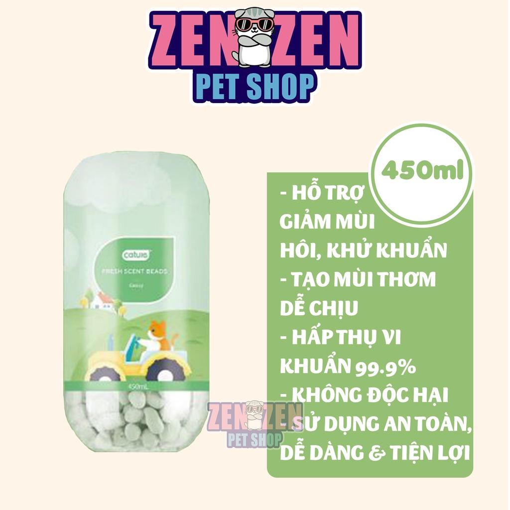 Viên thơm khử mùi CATURE / hạt khử mùi cát vệ sinh mèo 45ml