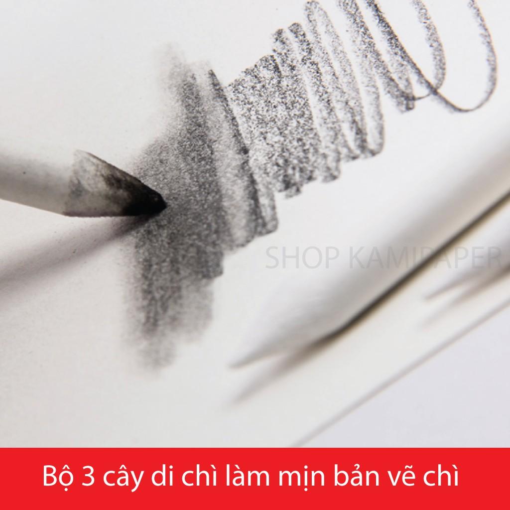 Di chì, bộ 3 bút di chì làm mịn bản vẽ chì