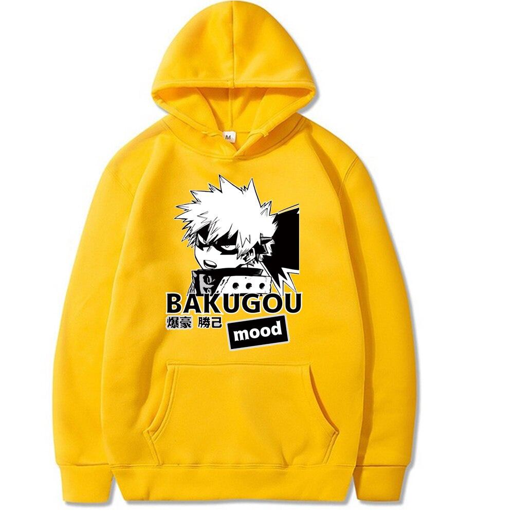 Áo Hoodie In Hình Anime My Hero Academia Bakugou Katsuki Thời Trang Thể Thao Unisex