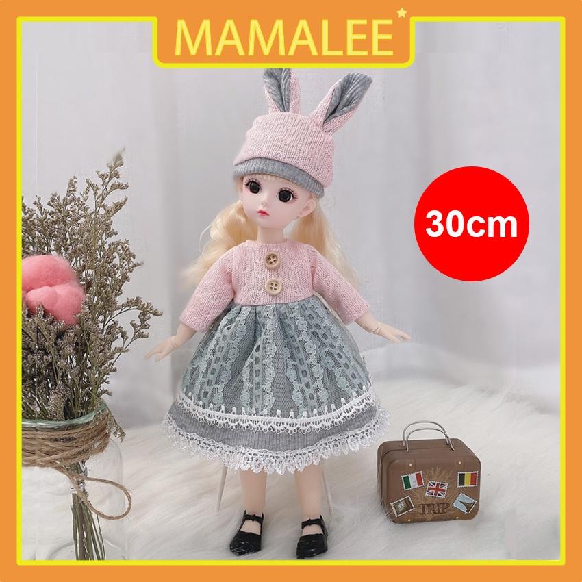 Búp Bê Bjd Xinh Xắn Cao 30cm Với 21 Khớp Linh Hoạt - Đồ Chơi Búp Bê Công Chúa Cho Bé Gái