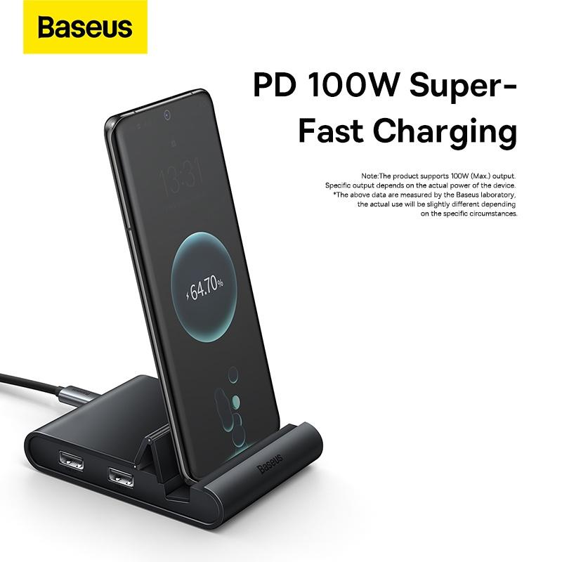 Bộ chuyển đổi dành cho điện thoại Baseus Mate Docking Type-C Mobile Phone Intelligent HUB Docking Station Pro (Hàng chính hãng)