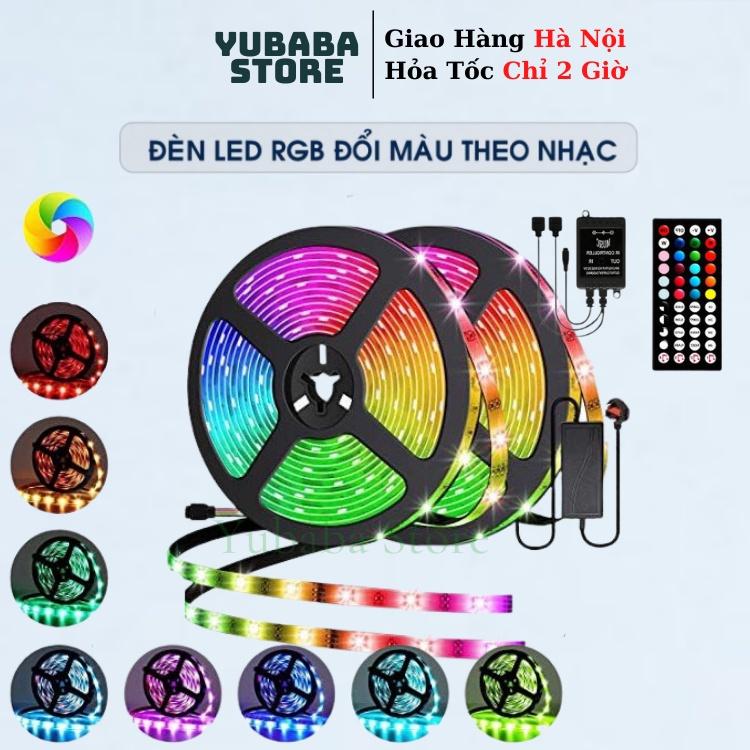 Bộ Đèn LED RGB Nháy Theo Nhạc Dài 5M, Đổi Màu,Đèn Trang Trí,LED RGB 5050 Chống Nước