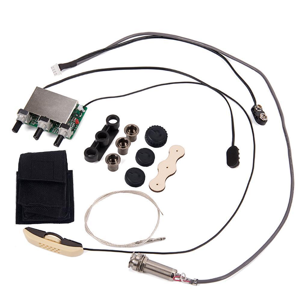 Acoustic Guitar Pickups Active Piezo Pickup EQ Electronic Preamp System