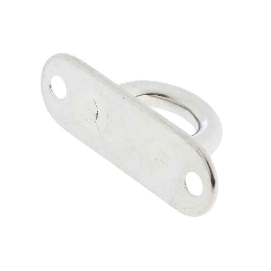 5, 6, 8mm 304 Stainless Steel Oblong Pad Eye Plate, Home Marine Boat Rigging