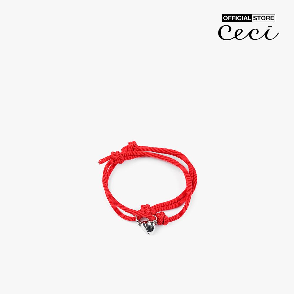 CECI - Set 2 vòng đeo tay nữ dây vải thắt nút độc đáo CC3-04000026-08