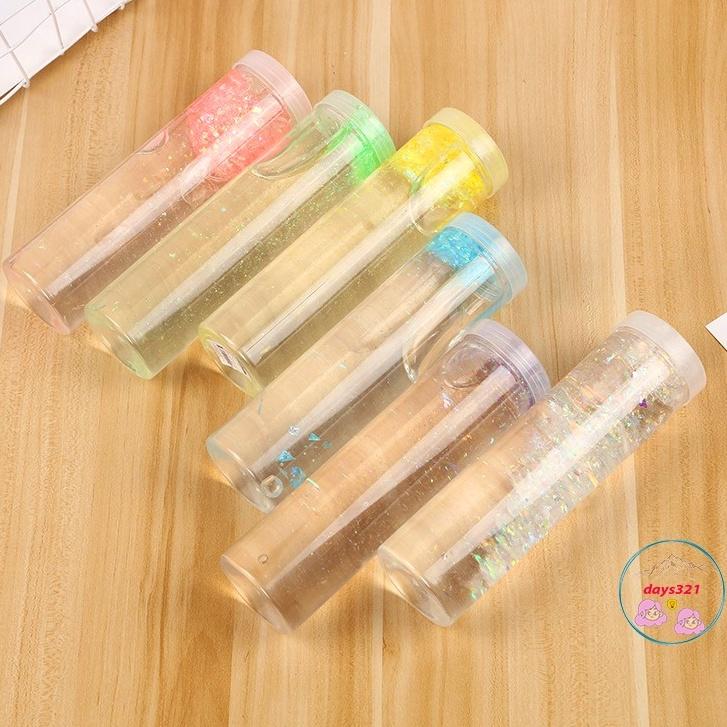 400ML CLEAR SLIME - Chất Nhờn Ma Quái Trong Suốt,Dẻo,Bóng Hộp To charm kim tuyến