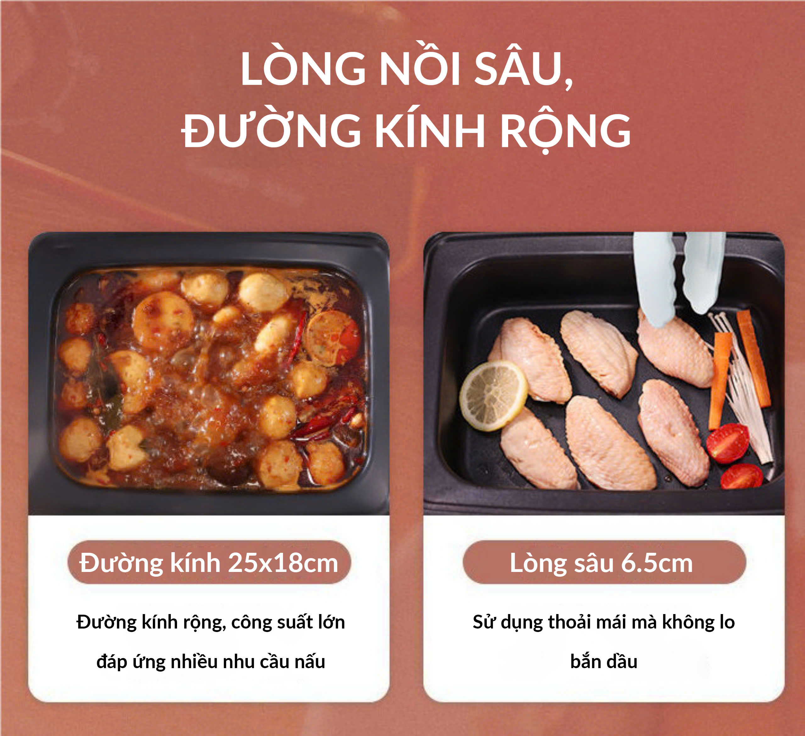 NỒI LẨU HẤP ĐA NĂNG PERFECT PF-LH12 2 TẦNG DUNG TÍCH 22 LIT BẢO HÀNH 1 NĂM- HÀNG CHÍNH HÃNG